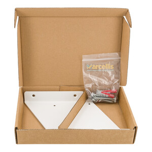 Industriële plankdrager 150mm type 6 - mat wit