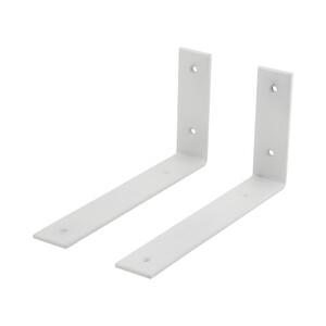 Industriële plankdrager 250mm type 5 - mat wit