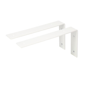 Industriële plankdrager 250mm type 5 - mat wit
